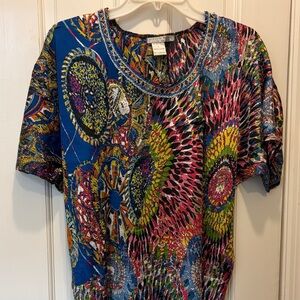Alberto Makali Multicolor Graphic Short Sleeve Tee